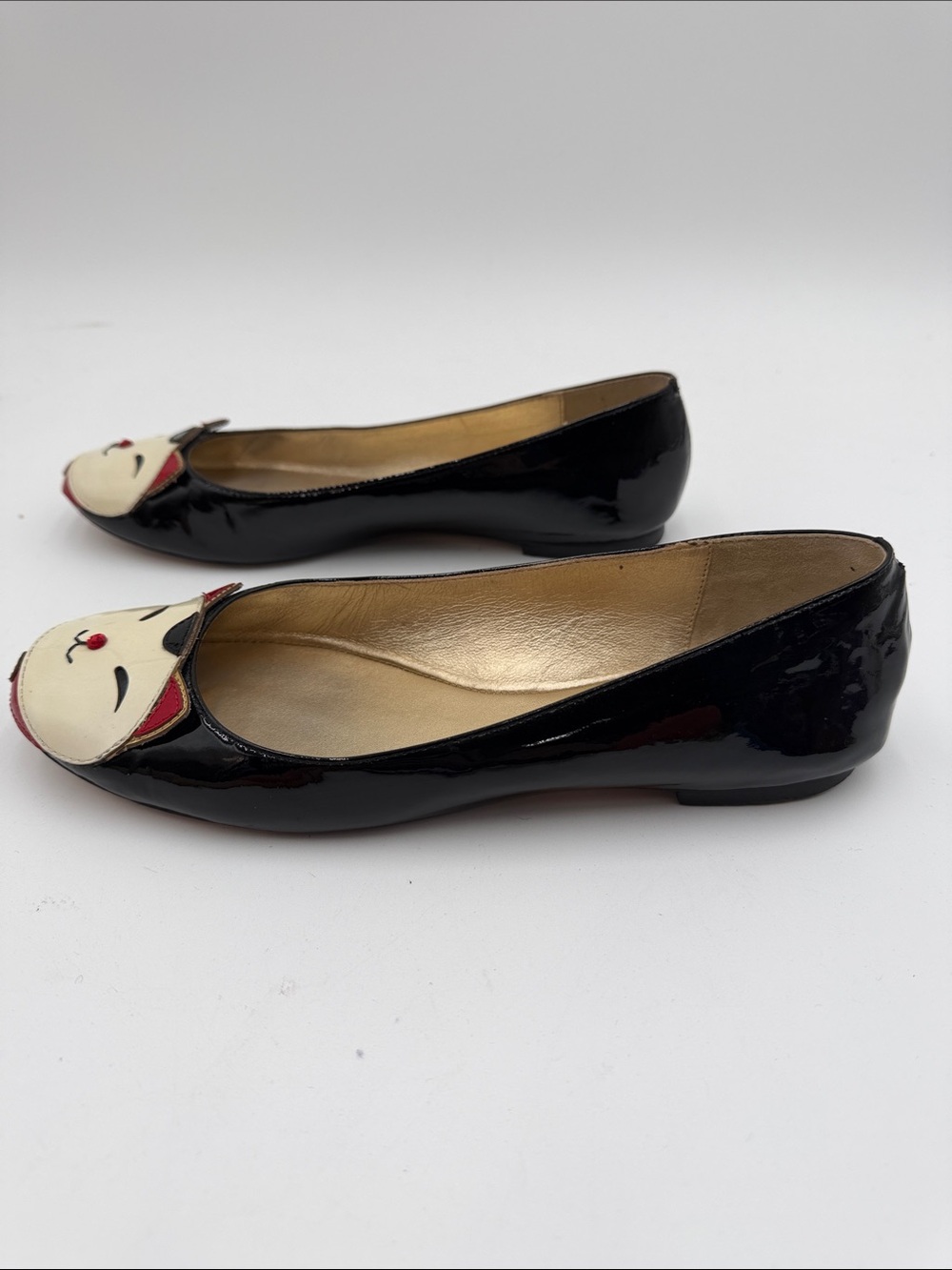 KATE SPADE sz8.5 Jimi Lucky Cat Ballet Flats Hello Tokyo EUC - Picture 6 of 11